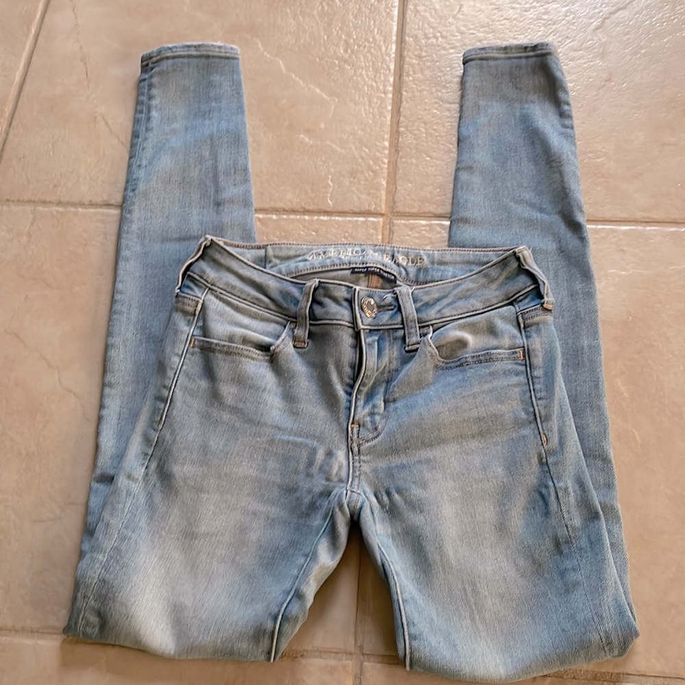 American Eagle size 0 womens skinny super stretch jeans
